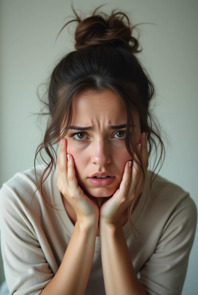 Nervous woman