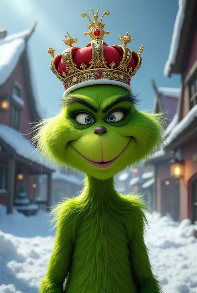 the grinch with a crown