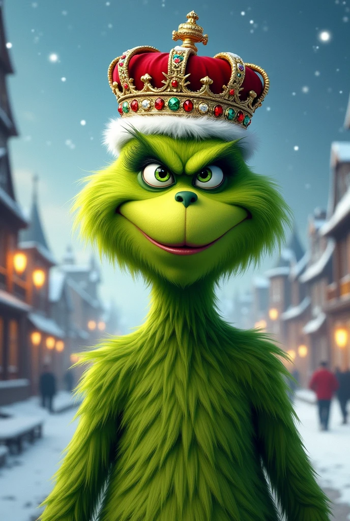 the grinch with a crown