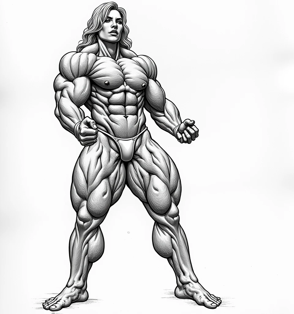 gorgeous young bodybuilder girl in peak conditioning, flexing in a double biceps pose, she weighs 260 lbs and has a body fat percentage of 1%, extremely shredded, insanely muscular, powerful ripped pecs, pectorals, ripped muscular pectorals, female, gorgeous face, insanely muscular and sculpted physique. naked super muscular, gorgeous, blonde, white, tanned, jacked, huge, insanely ripped lean girl with hard nipple and long midriff and tiny waist and 10-pack abs, flat stomach, shredded abs, sculpted shoulders, best quality, solo, seductive smile, best quality, extremely detailed