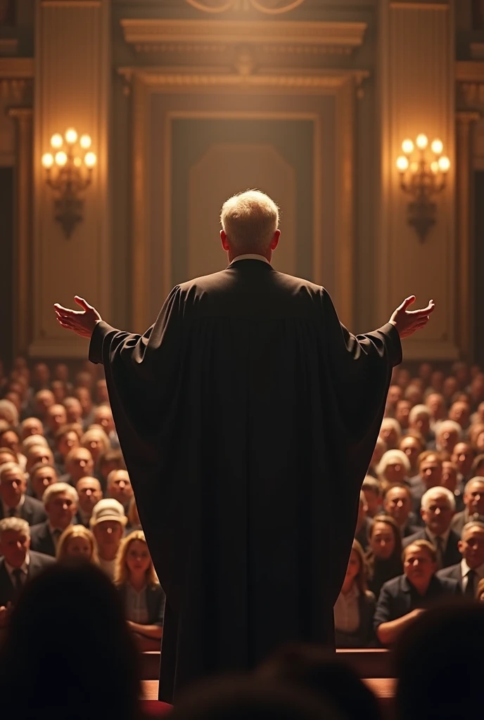 Man giving a great speech