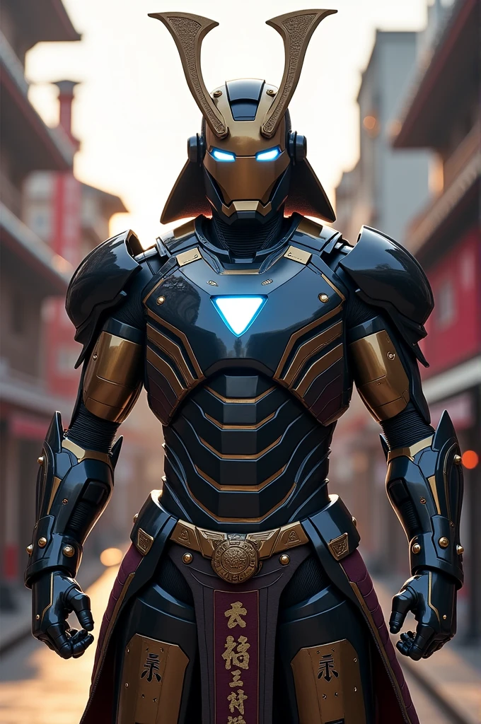 Create an Iron Man armor with Japanese features