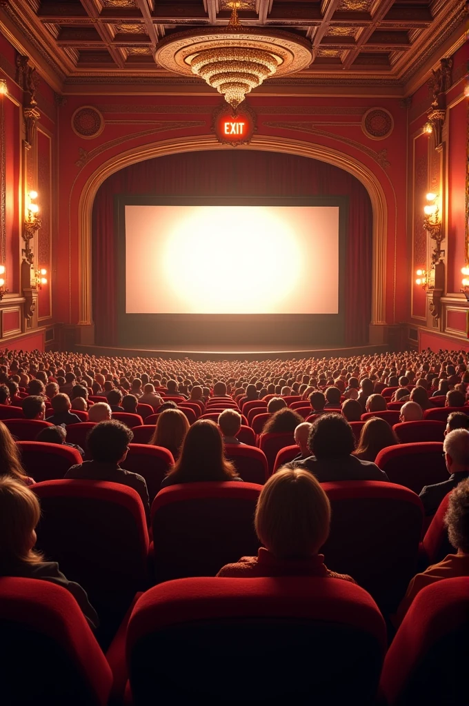 A houseful movie theatre