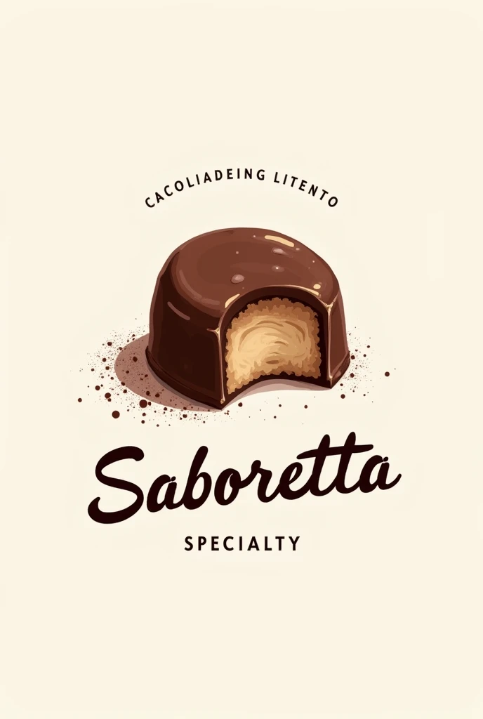 Logo of a brigadeiro store with the name saboreatta
