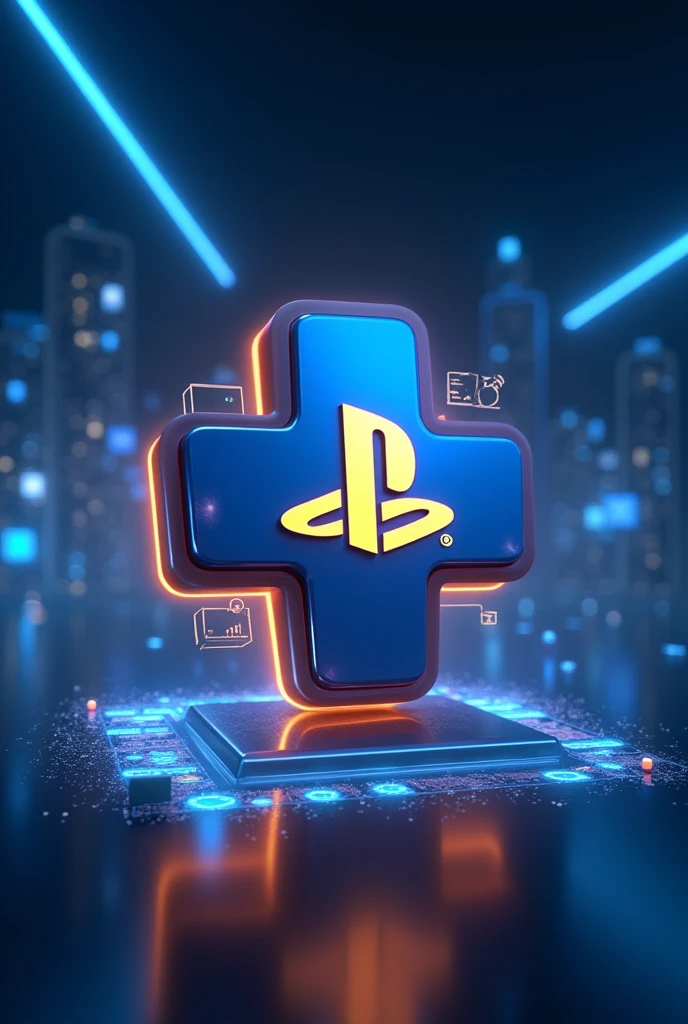 Create a photo of playstation plus
