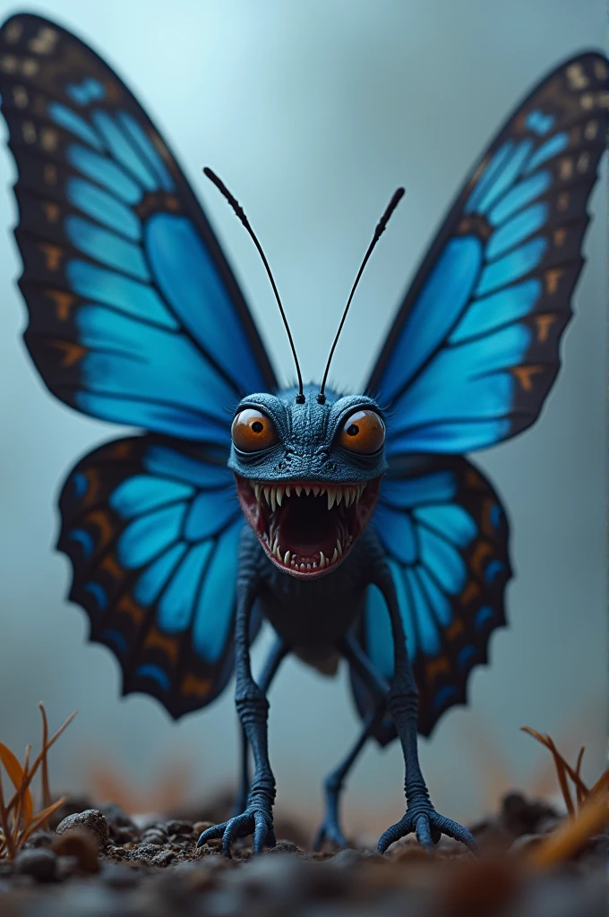 Angry Blue Butterfly