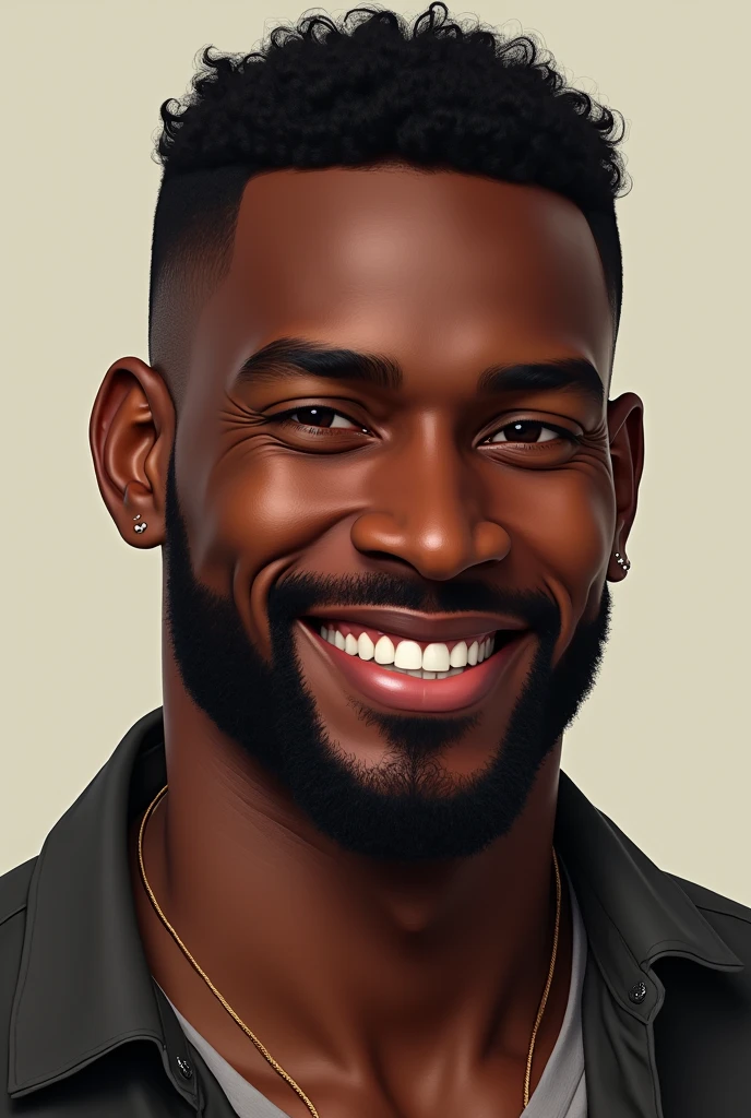 Draw a black man named Giovanni