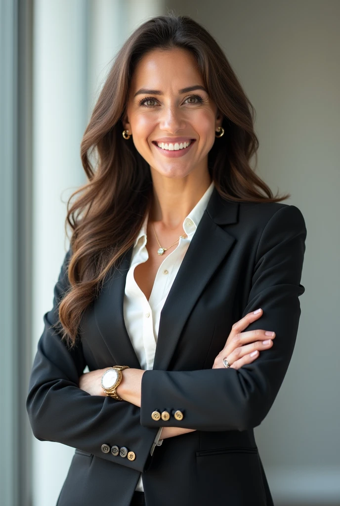 create a female real estate agent to insert on the digital card