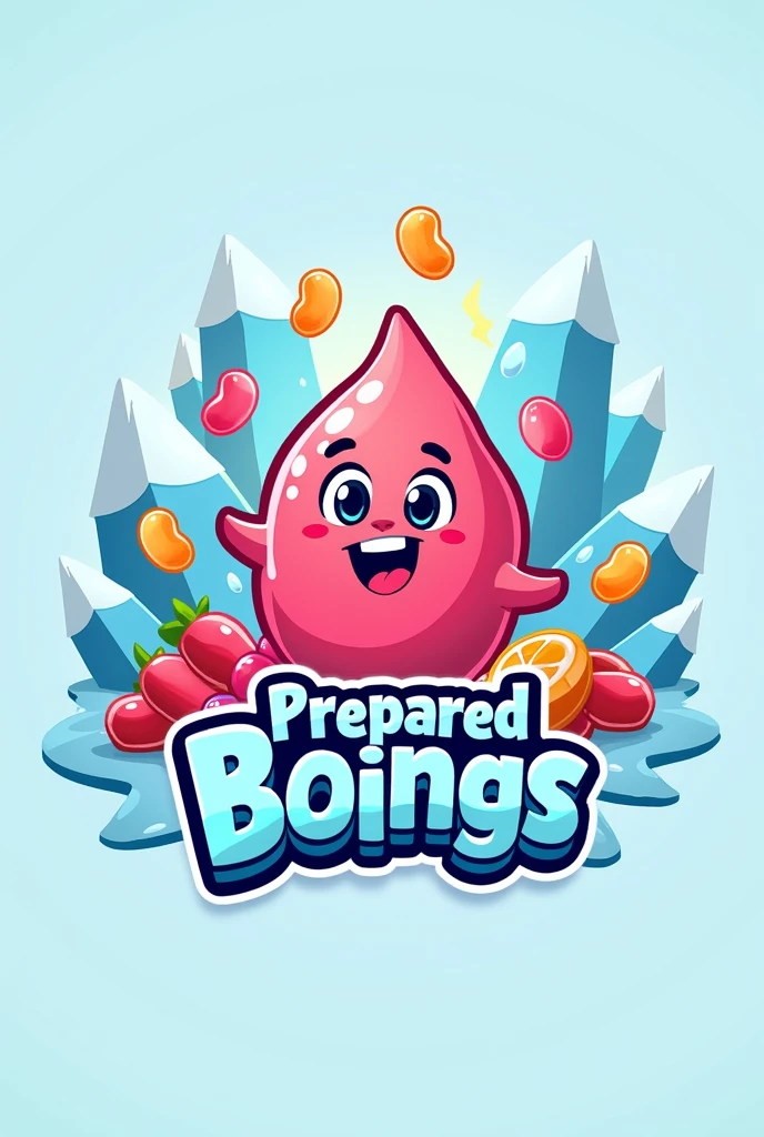 Logo for the sale of prepared boings The logo has to say that they are sold That they have jelly beans The juices That they are frozen juices with jelly beans Show