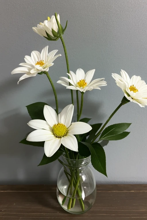 a single flower,white flower,vase,