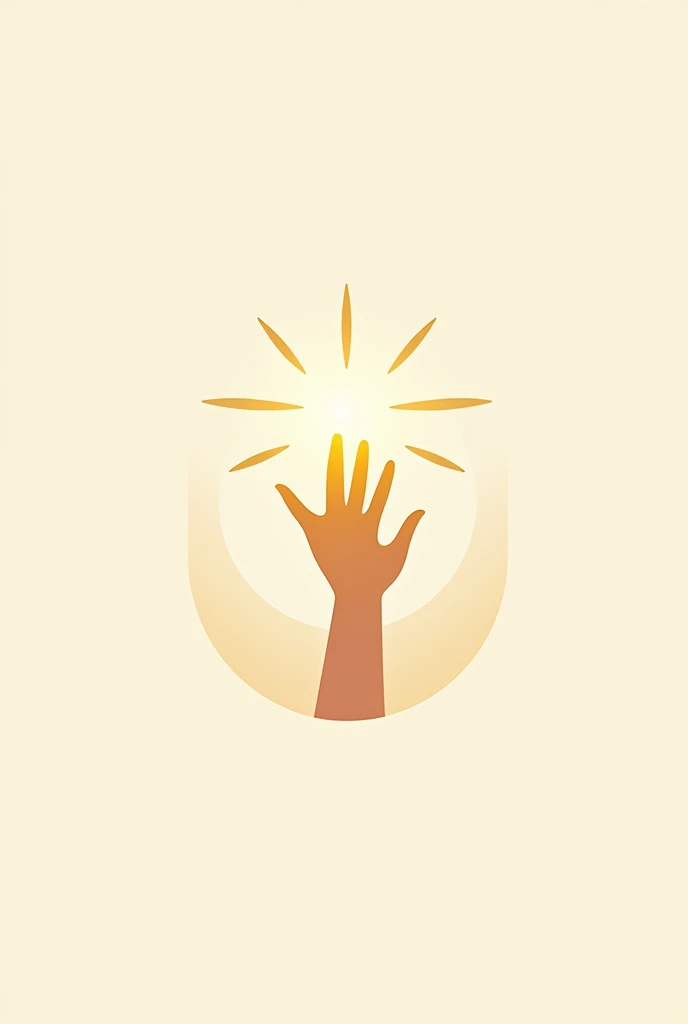 Logo with the title “corner of light” for a social aid project for children