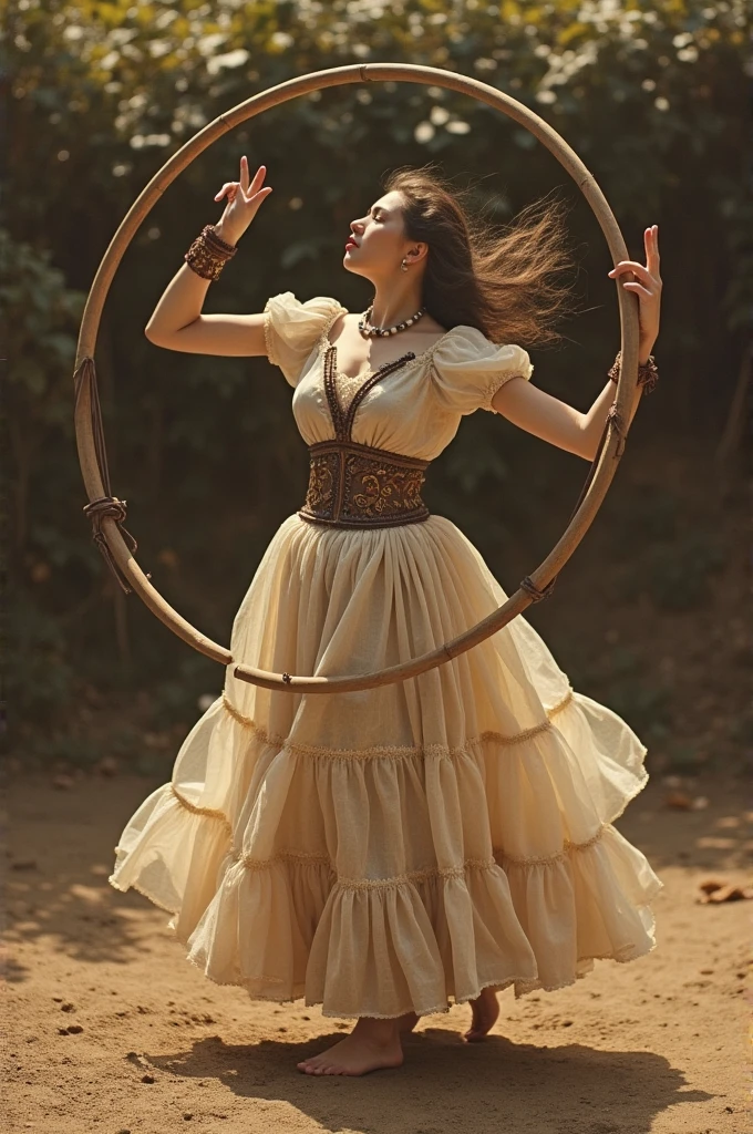 19th century hula hoop dance 