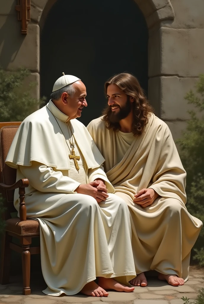 AS IF POPE FRANCIS AND JESUS WERE FRIENDS
