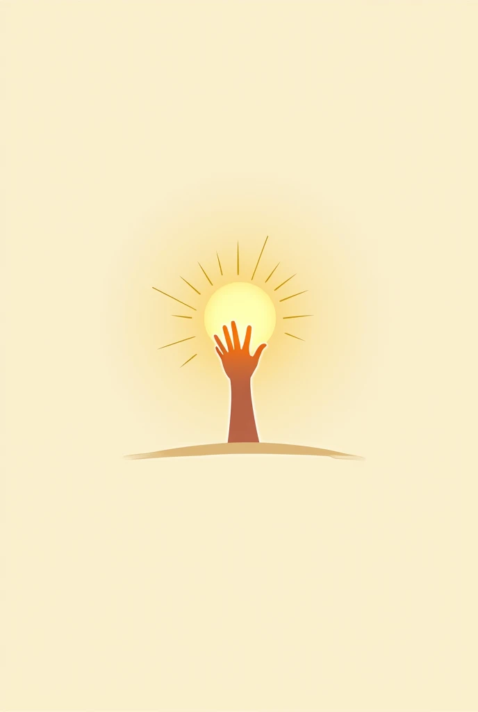 Logo with the title “corner of light” for a social aid project for children