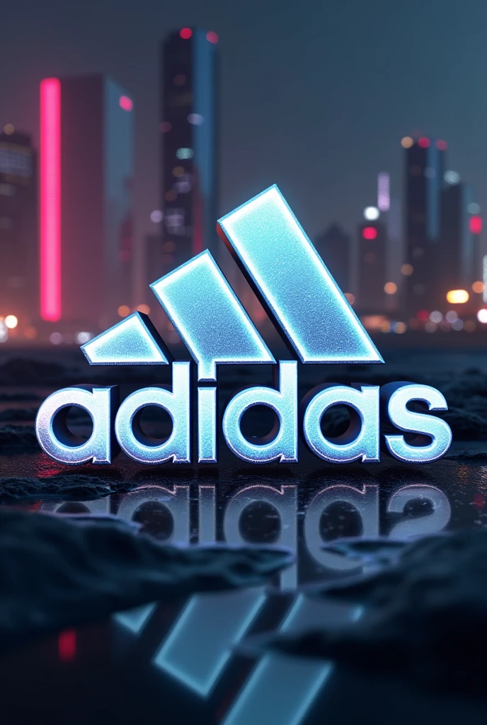 Create the Adidas logo in a futuristic way