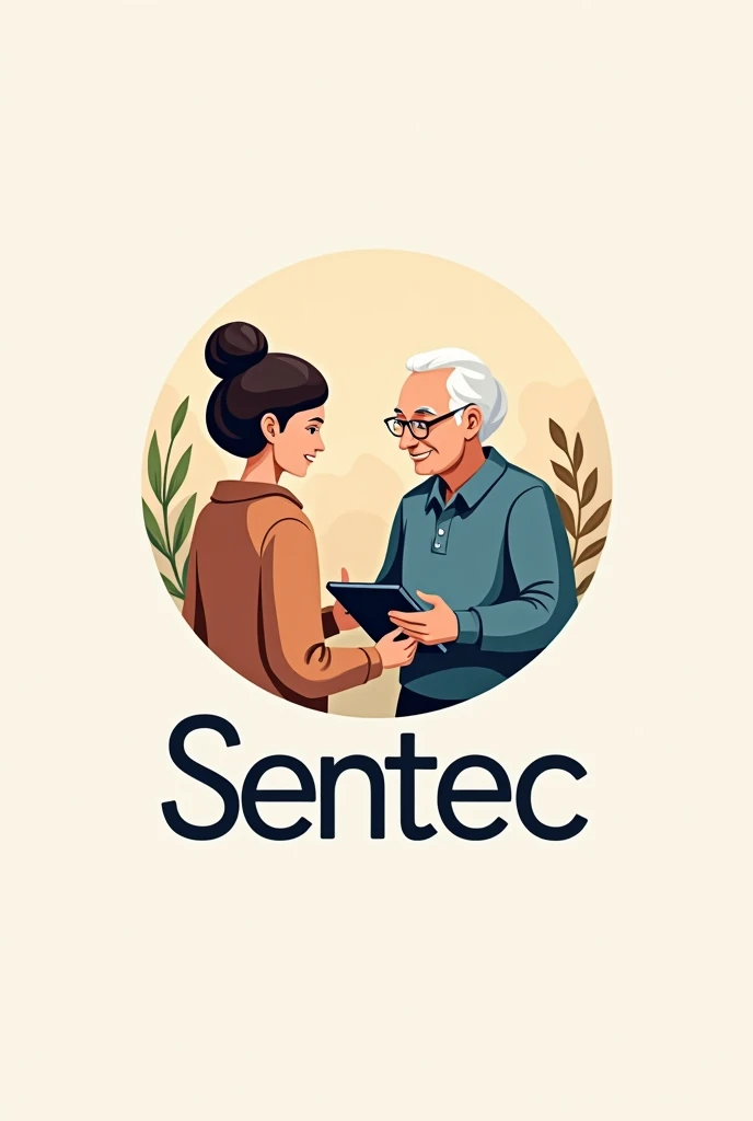 I need to create the logo for a social program called SENTEC, This is a program to introduce older adults to information technology.