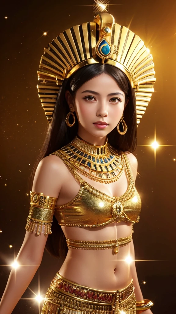 Tutankhamun gold Gorgeous background Sparkling