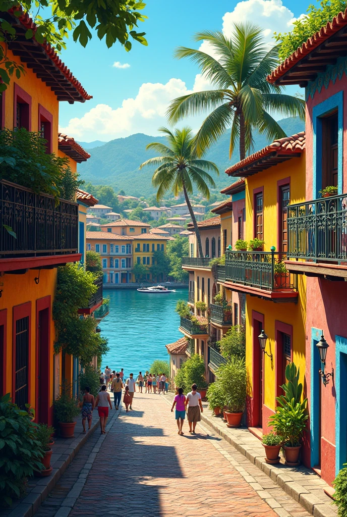 Riverside neighborhood Salvador Bahia 
