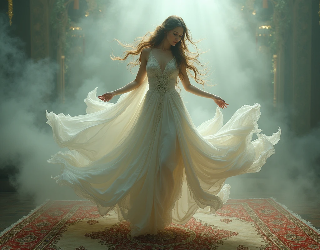 Beautiful woman corpet 