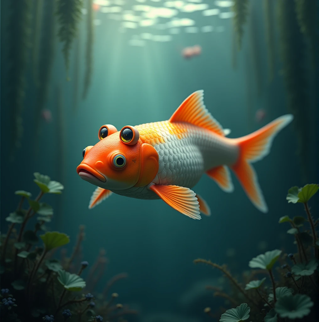 a carp with 3 eyes