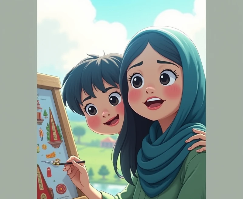 He drew food for the hungry, homes for the poor, 3d animation Disney inspired