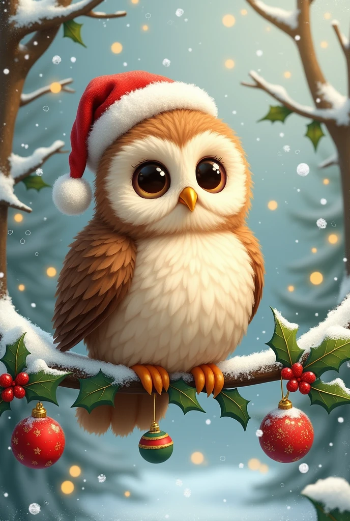 Cute Christmas Owl