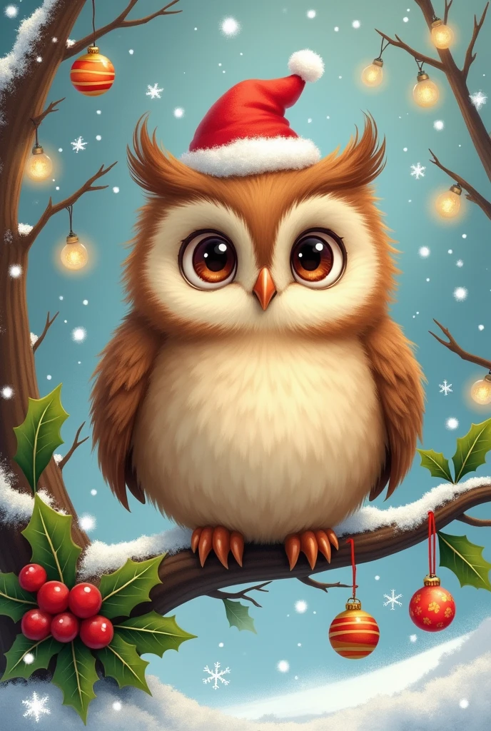 Cute Christmas Owl