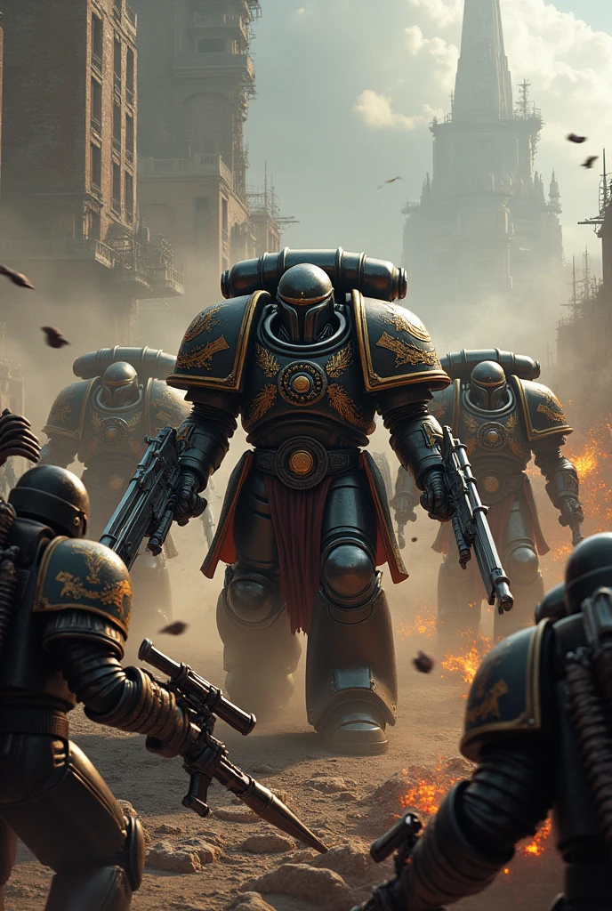  warhammer 40k space marines killing xenos