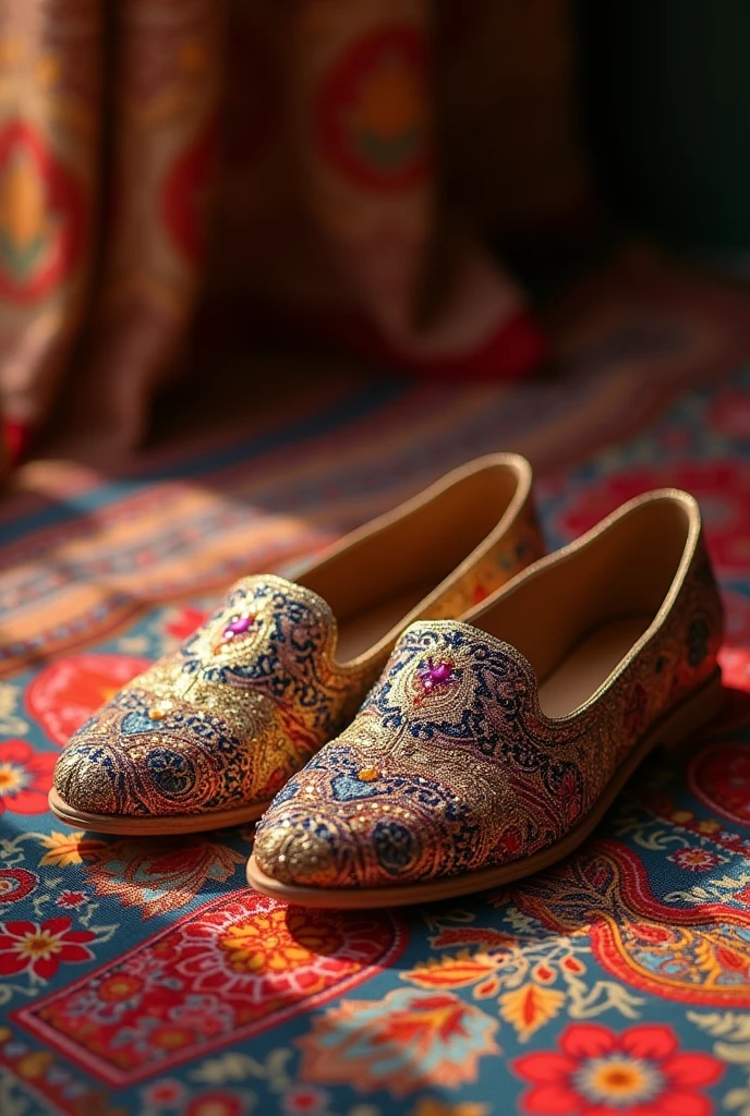 Persian silk footwear