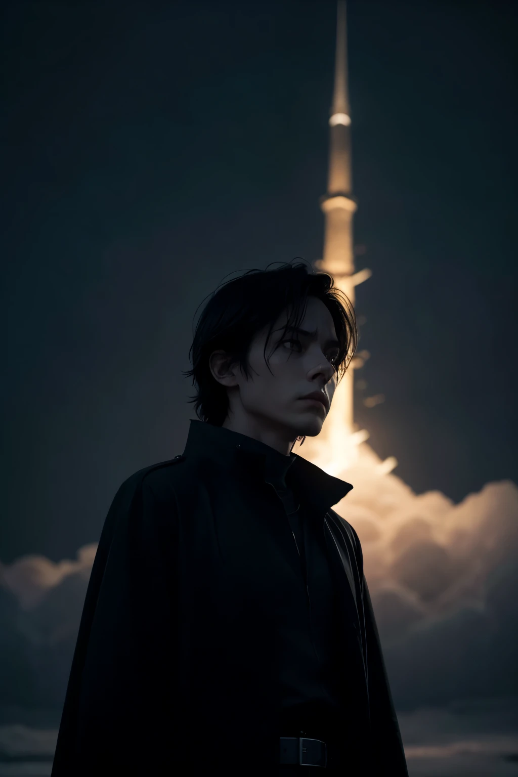 I want to create a character, The DarkNess will be your name, a minimalist image that mainly highlights a not very heroic character, but not villain