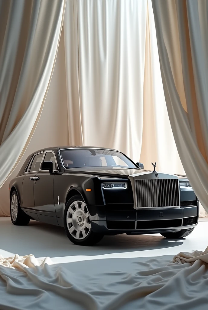 Roll Royce Phantom black color with sophisticated sheets background Another sheets background and for wallpaper
