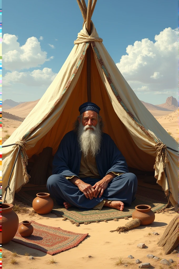 Jew living in a tent in the desert 