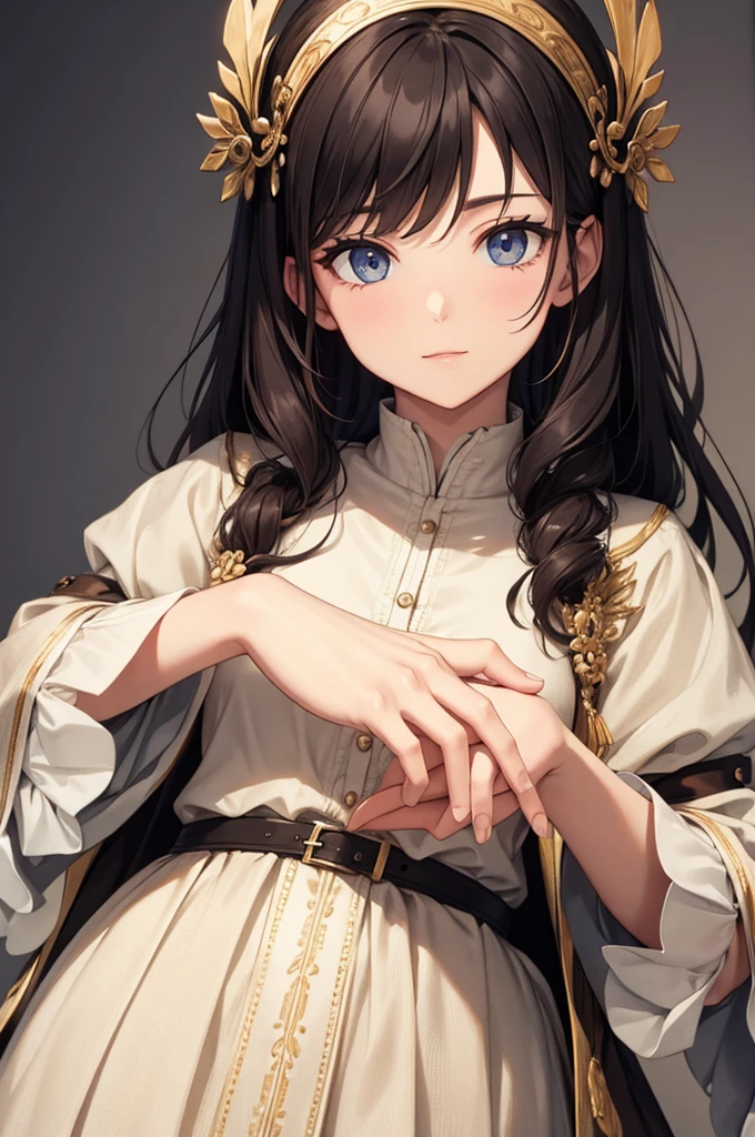 looking at hand