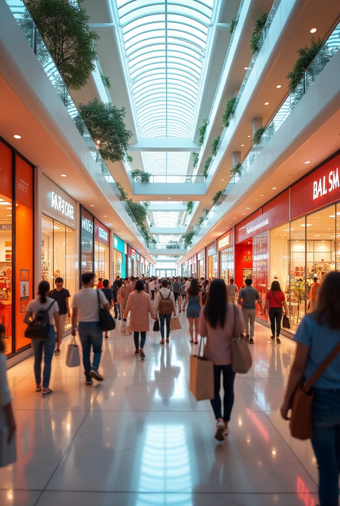 Shopping at the mall