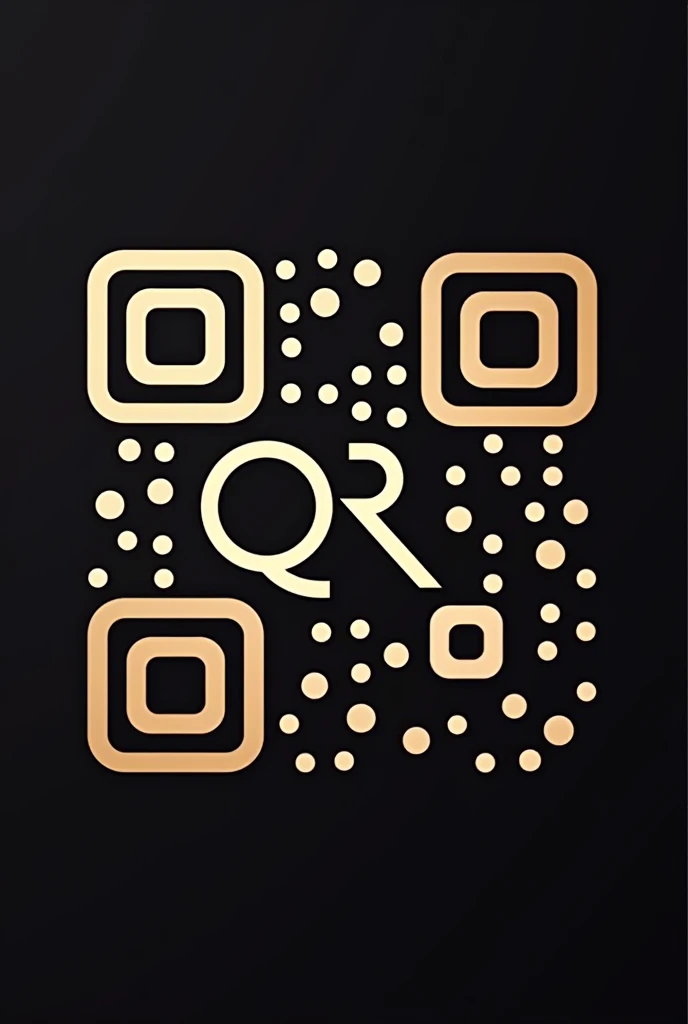 Create a qr code as a logo of a cosmetic selling company and write QR inside as a part of QR