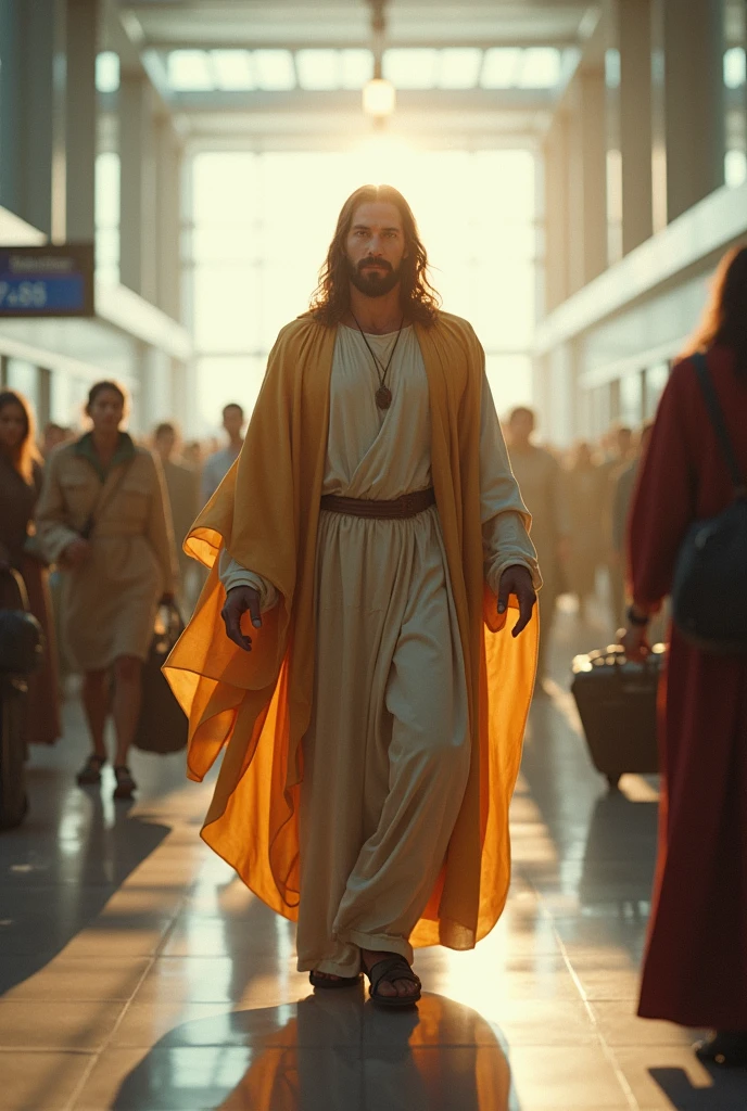 Jesus of Nazareth arrived on the plane to Santiago