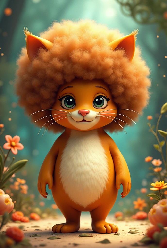 Puss in Boots egg with not so big afro hair