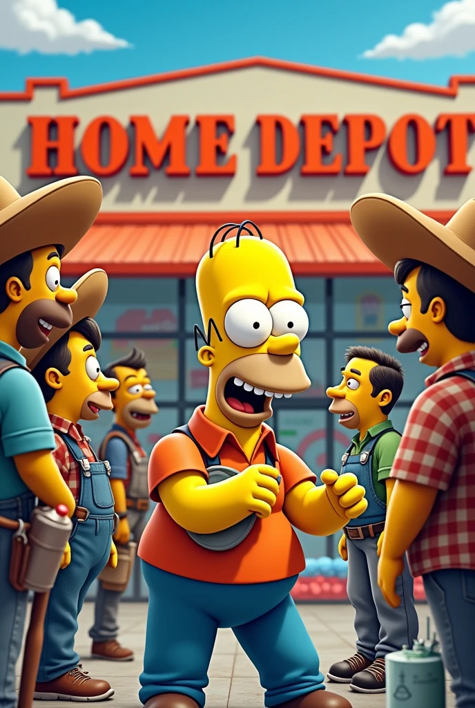 Home Depot Homer Mascot Mexicans