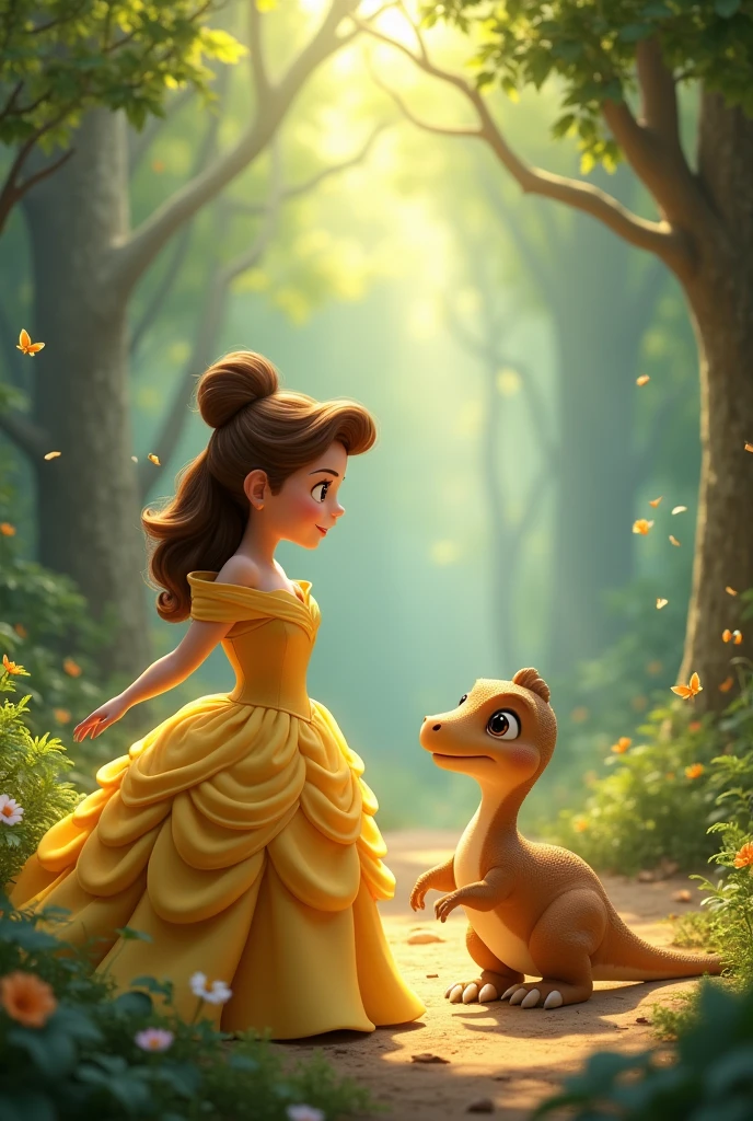 princess belle with little foot from land before time