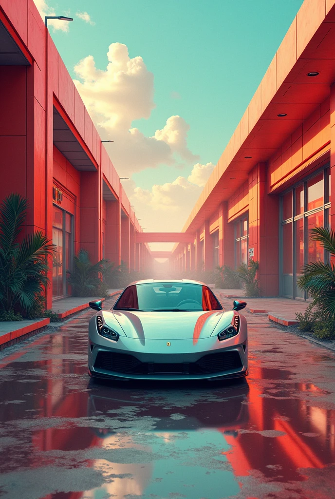 Keep the design but remove the image of the eye and put a car instead of the eye and a car wash instead of a car wash.