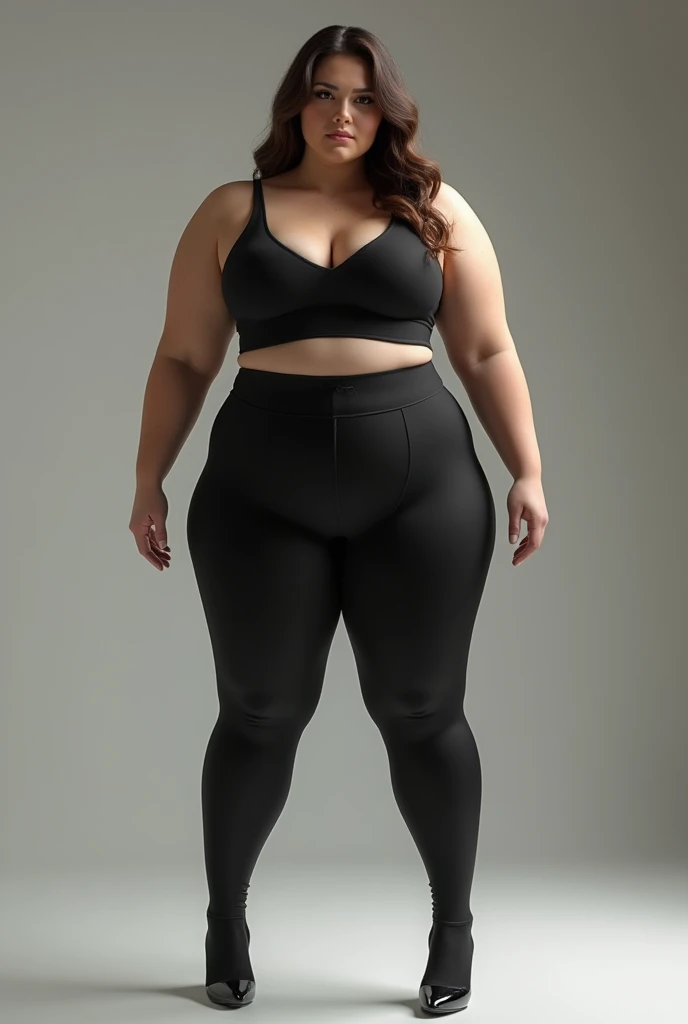 Big ass model with leggings