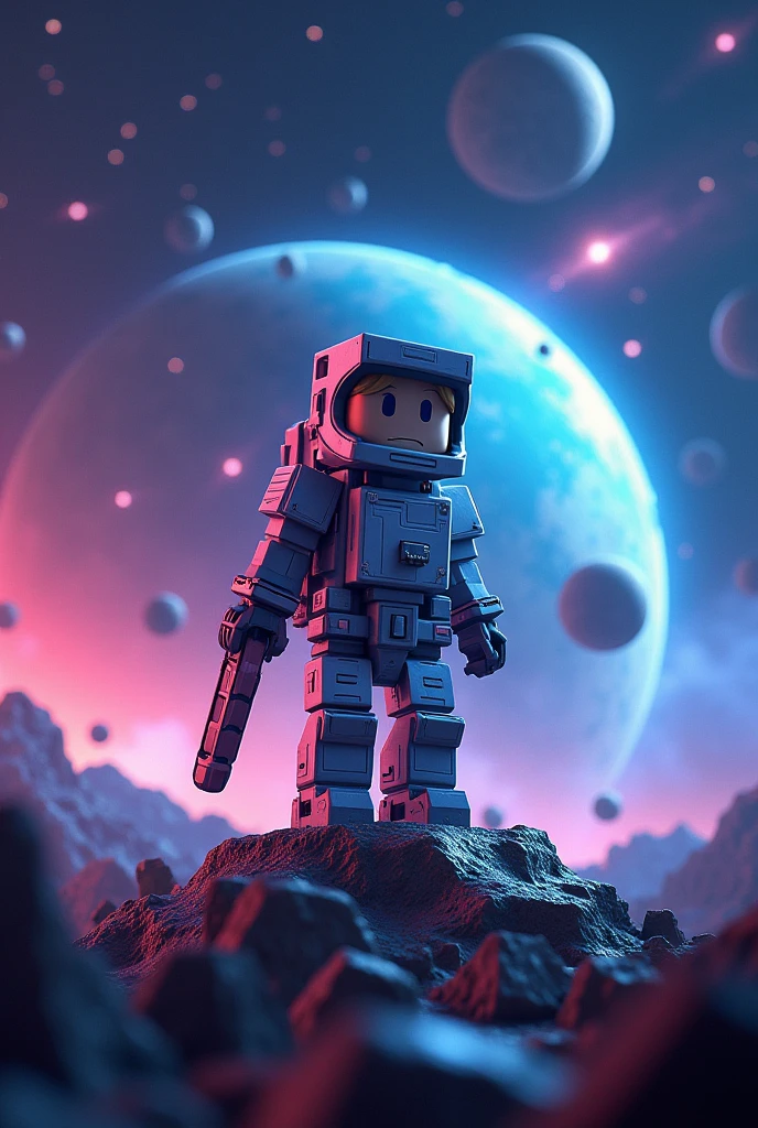 Make me a minecraft cover with the name galacticraft in 3D
