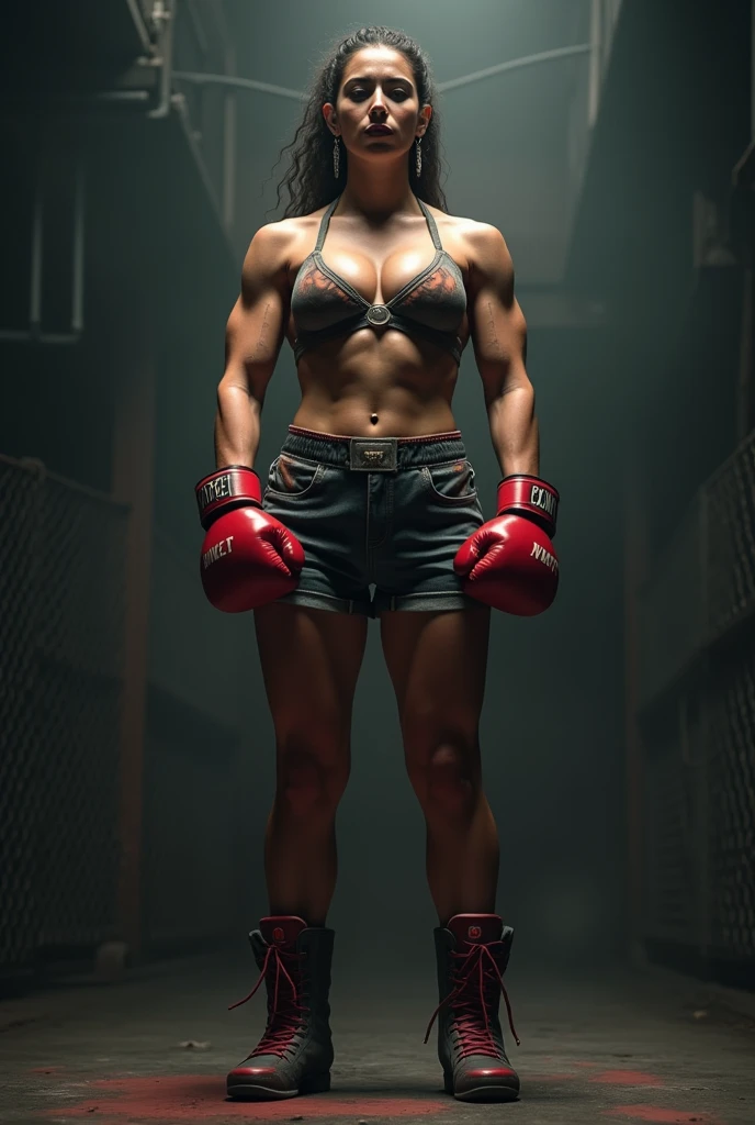 The 5-meter-tall boxer woman grows 1 meter every day