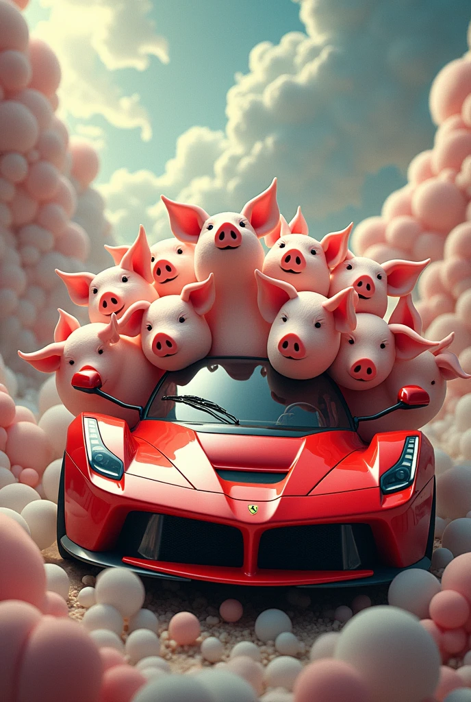 Ferrari in many pig