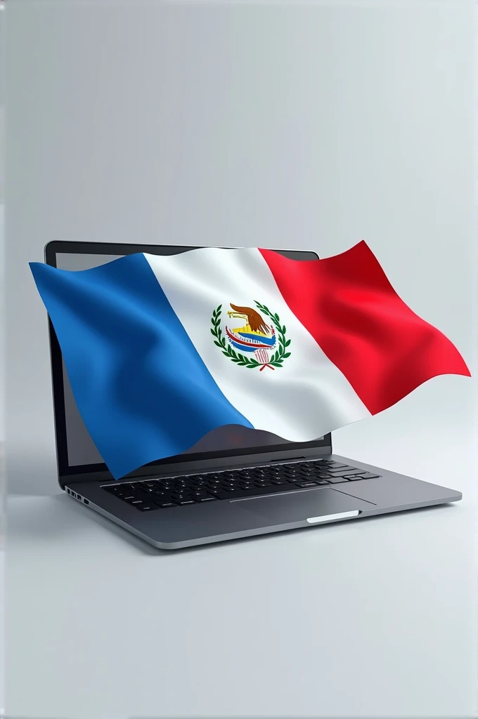 Computer holding the flag of Guatemala