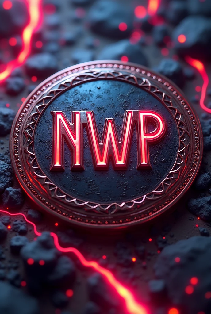 a gorgeous NWP logo, intricate detailed illustration, elegant logo design, intricately detailed emblem, rich textures, metallic accents, glowing neon lights, dynamic and energetic composition, dramatic lighting, cinematic atmosphere, high quality 3D rendering, award-winning digital art, stunning photorealistic artwork, vibrant colors, visually striking, masterfully composed