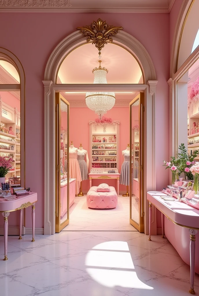 Create a fun makeup store for girls I want it elegant but also fun 'I want it bigger