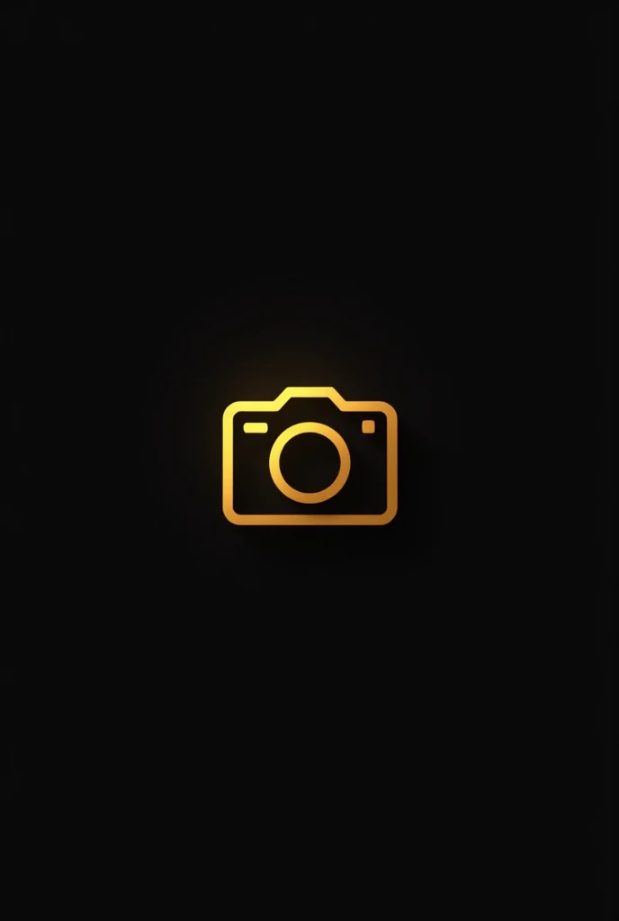 a NWP logo,  yellow gold .black. invert color. logo for photography content. small camera logo
