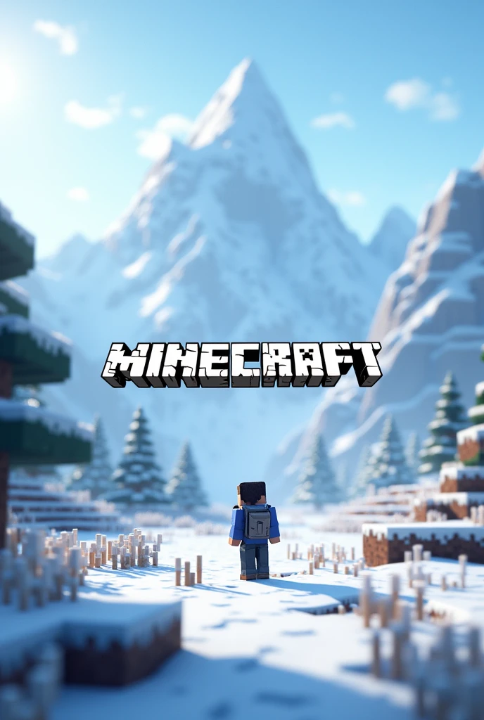 Make me a minecraft themed cover about a Northern Side and have it written on it
