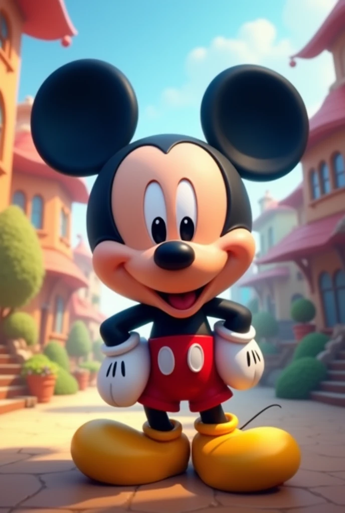 Mickey mouse happy